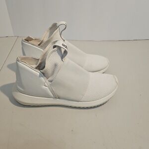 Adidas Tubular Defiant Shoes Womens Sz 6.5 White Athletic Slip On Trainers